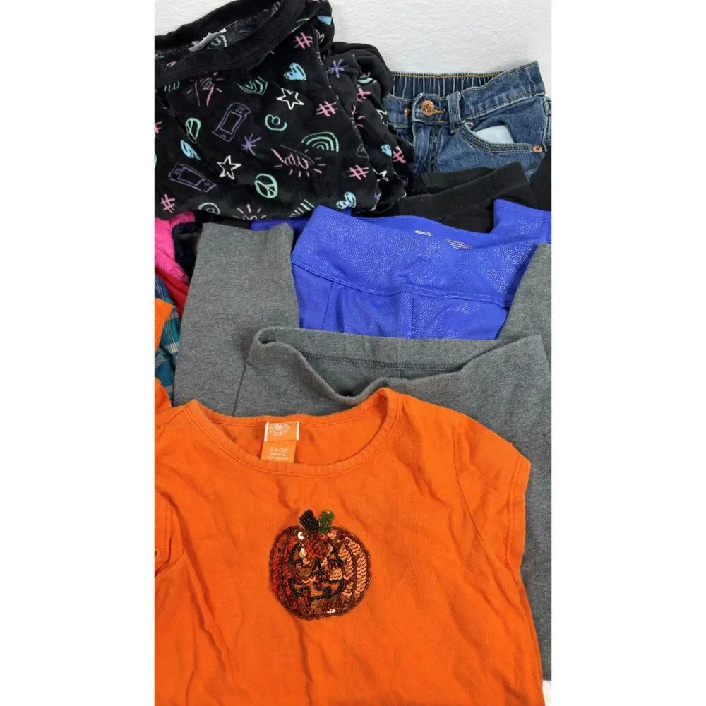 Girls 6-6X Bundle Clothes Lot 11 Pieces Halloween Magellan Coat Leggings
